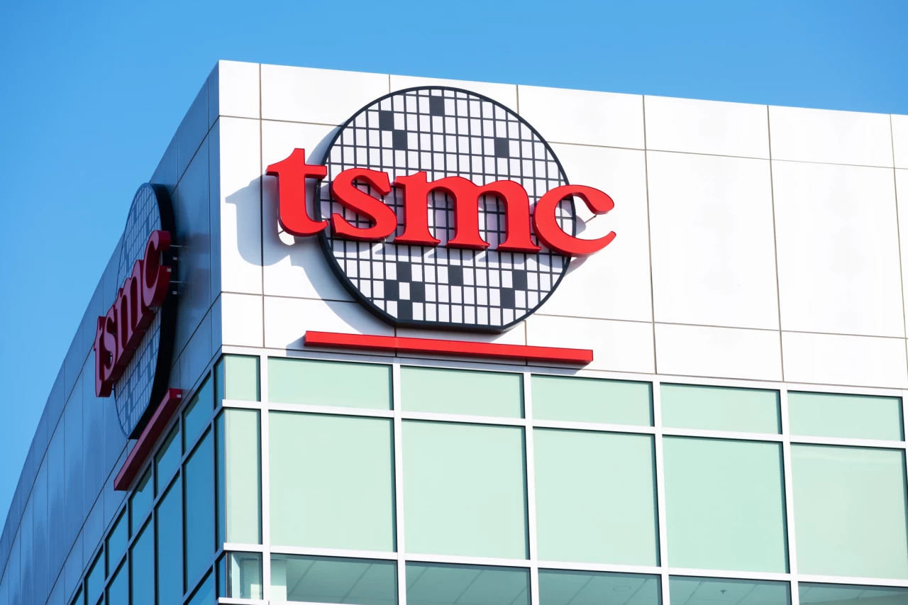 TSMC logo on a building