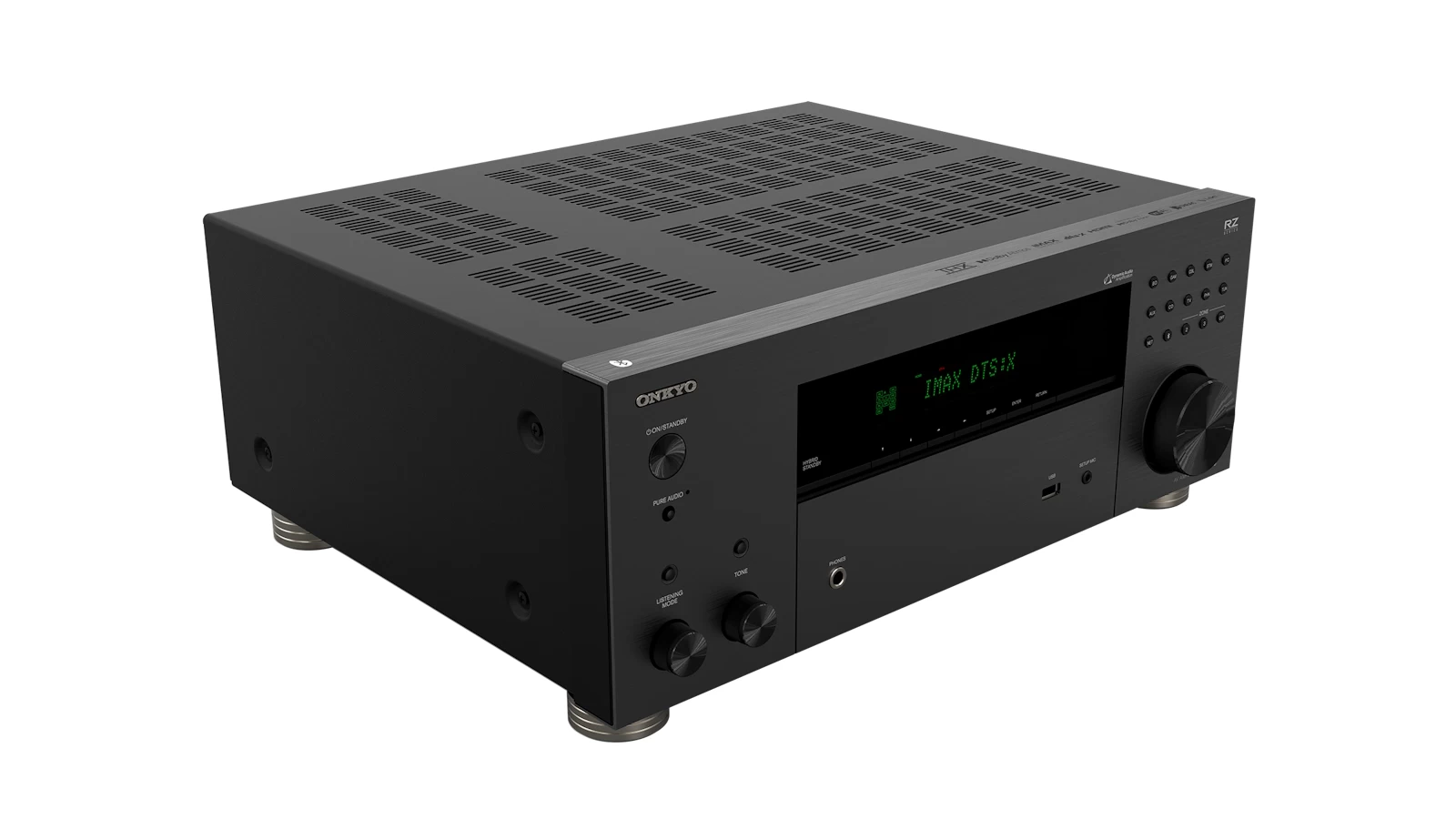 This powerful Onkyo 9.2 8K AVR with Dolby Atmos/Vision, IMAX