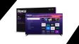 roku tv pro 75 inch model with its packaging