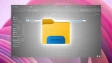 File Explorer logo with a flashing effect behind it