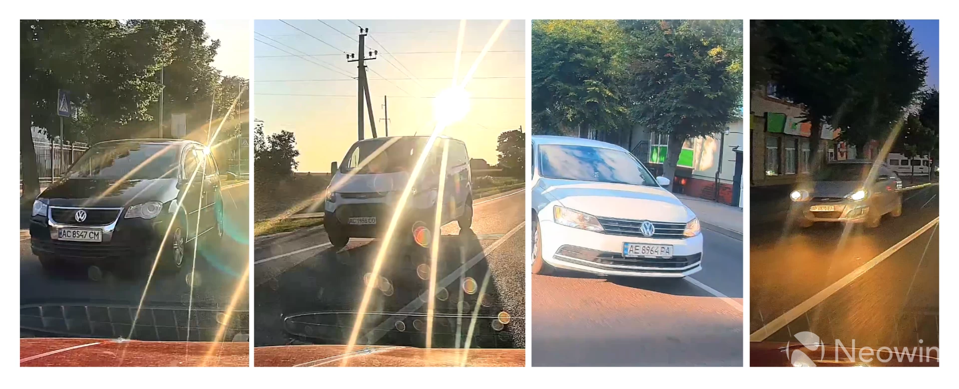 License plates captured with the 4K T800
