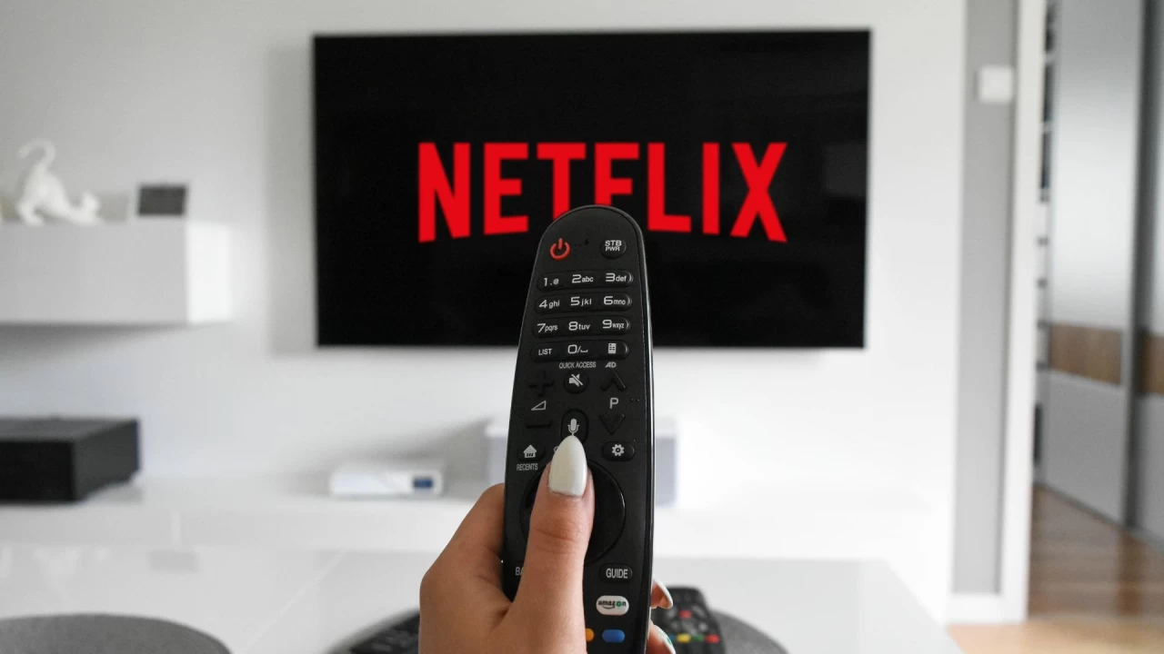Netflix logo on TV