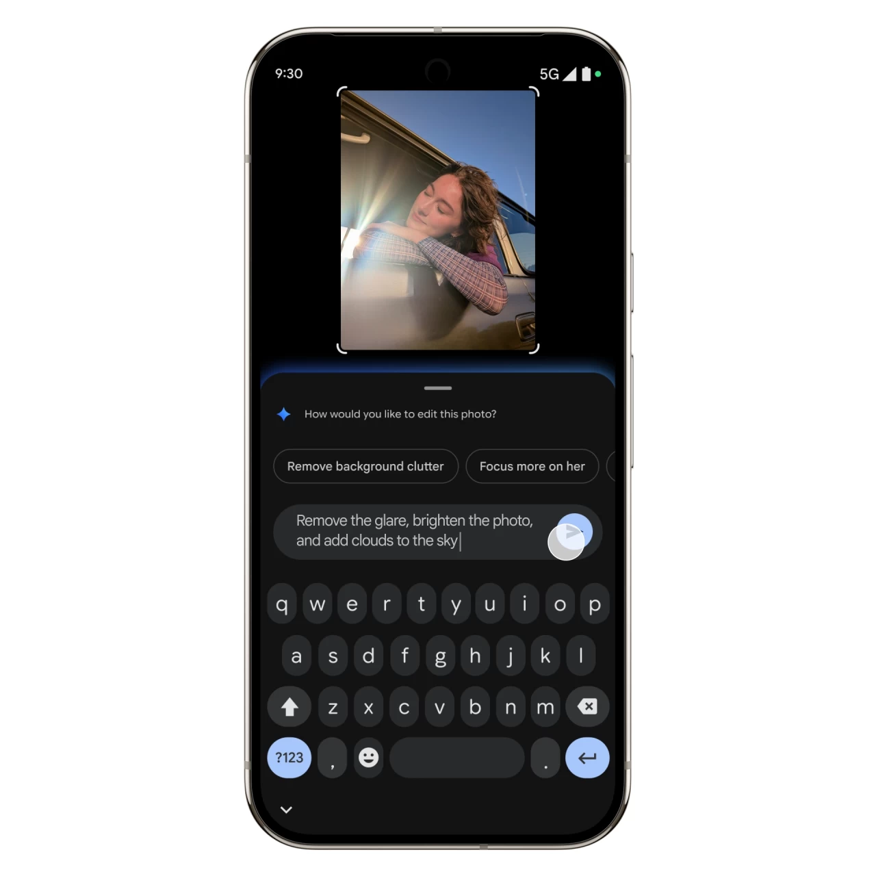 Edit photos using voice in Google Photos