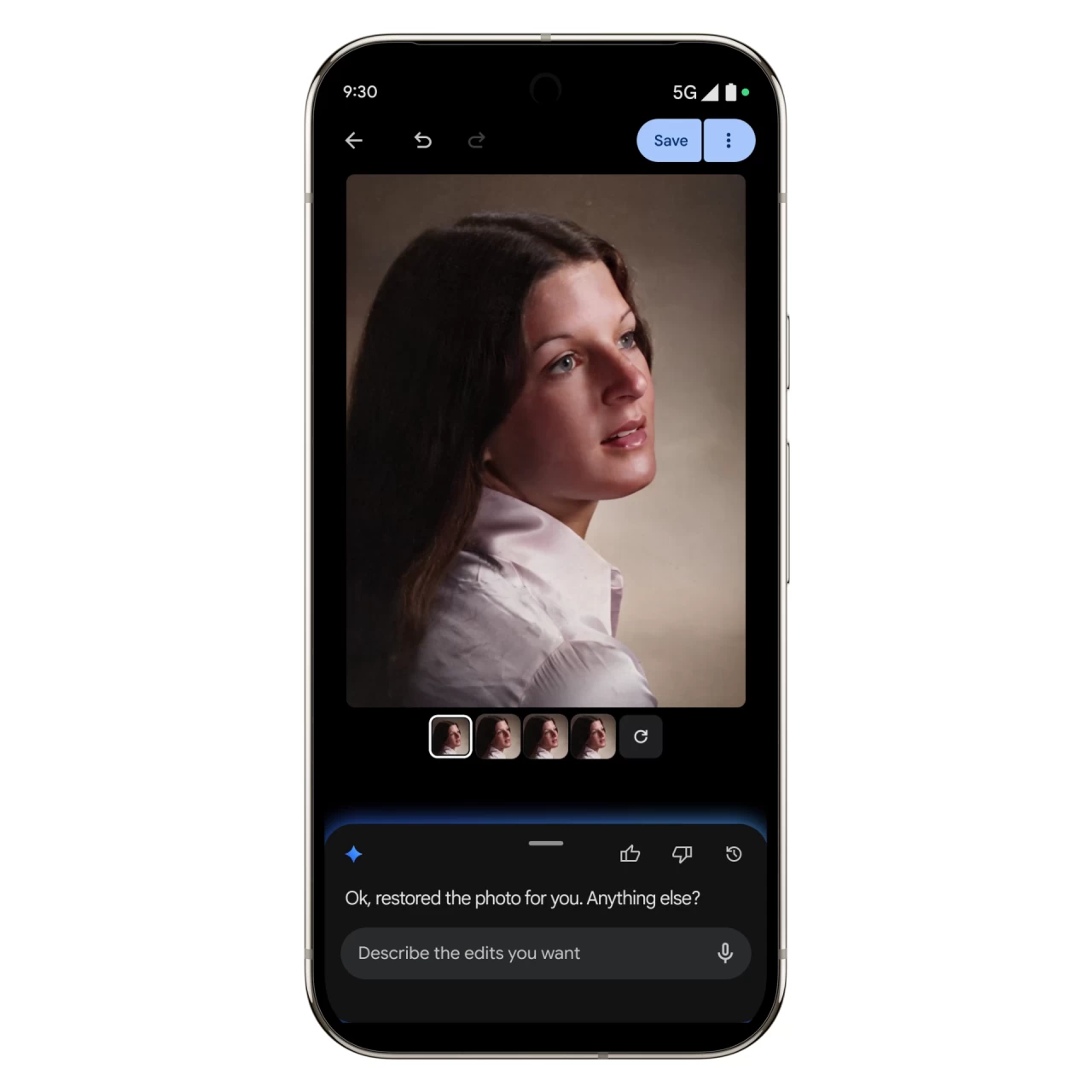 Edit photos using voice in Google Photos