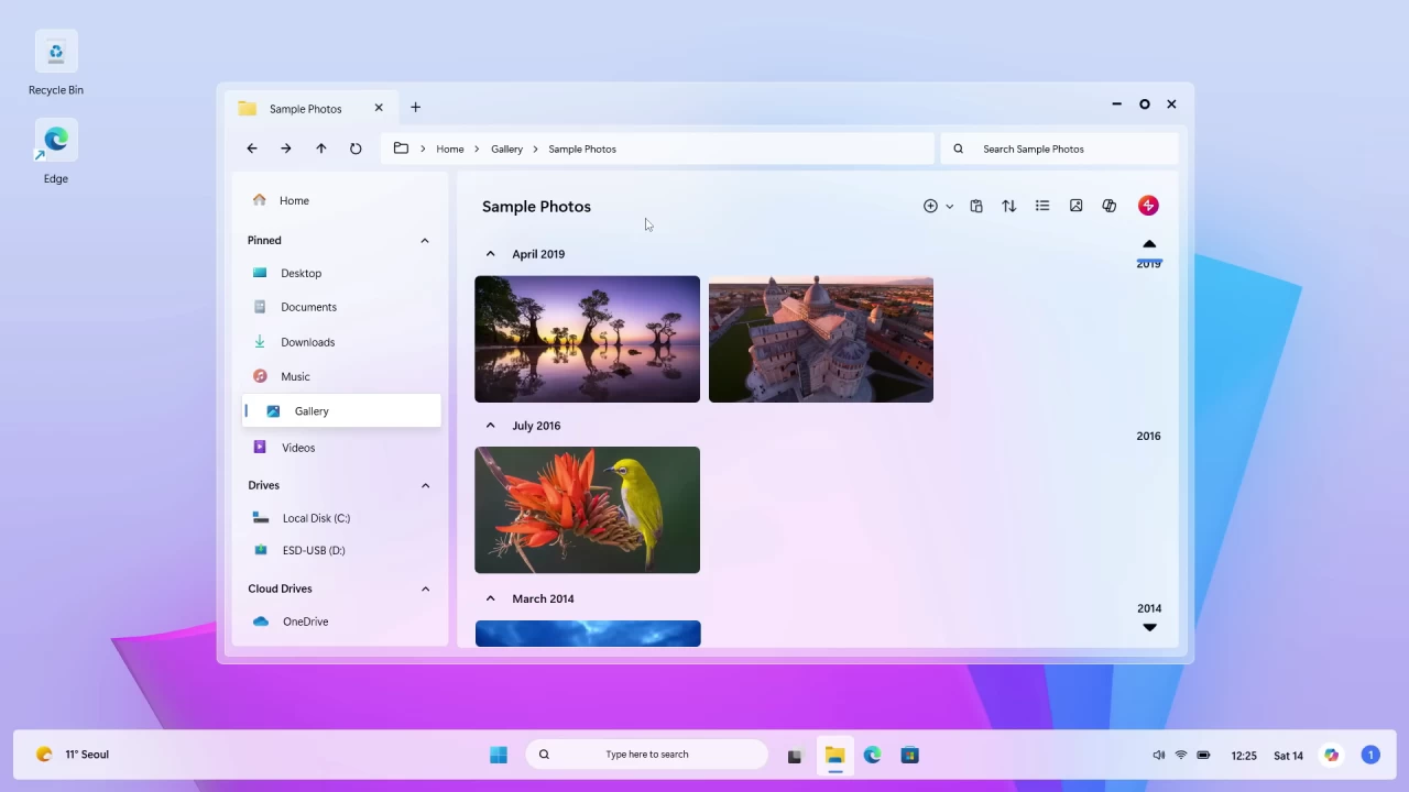 Screenshot from a concept video of Windows 122