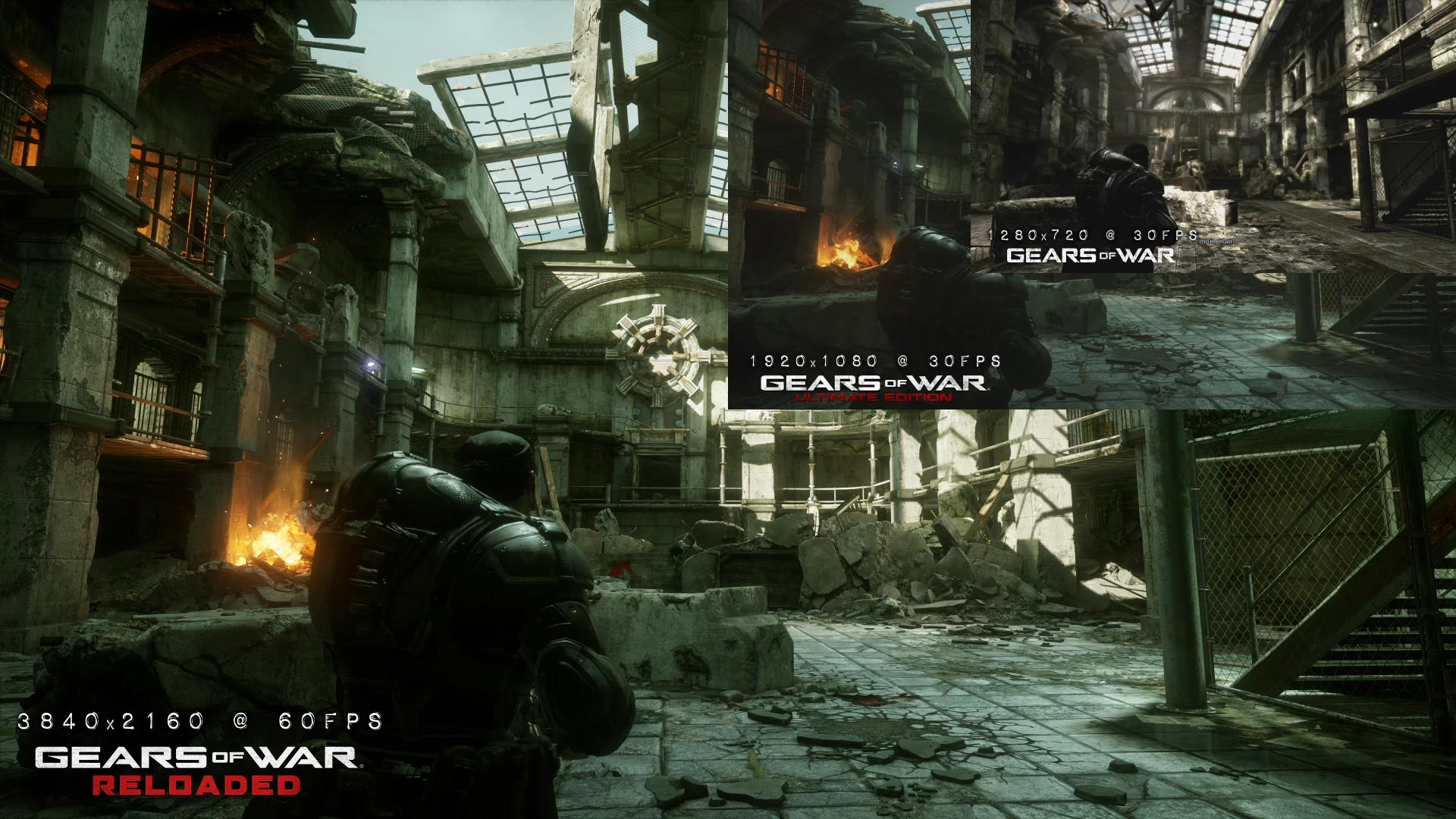 Gears of War Reloaded comparison
