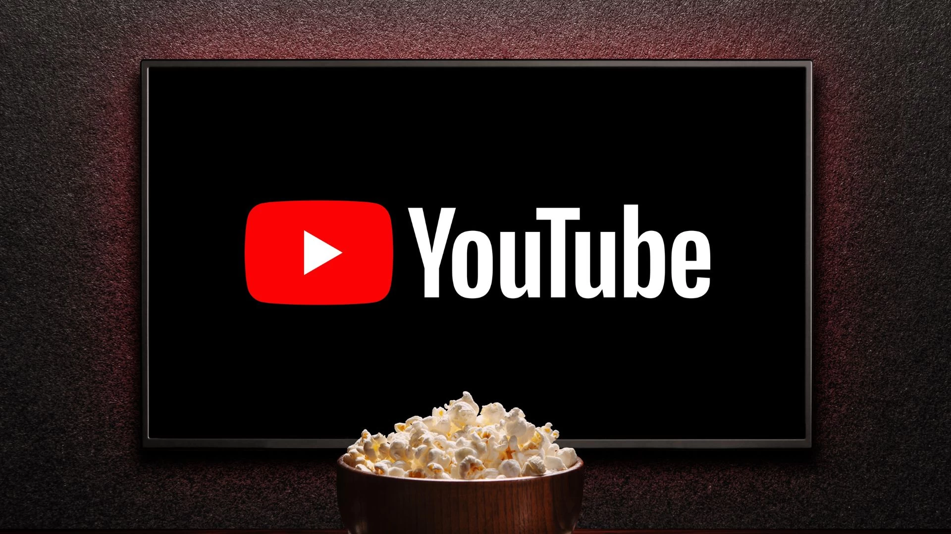 टीव्हीवर YouTube लोगो