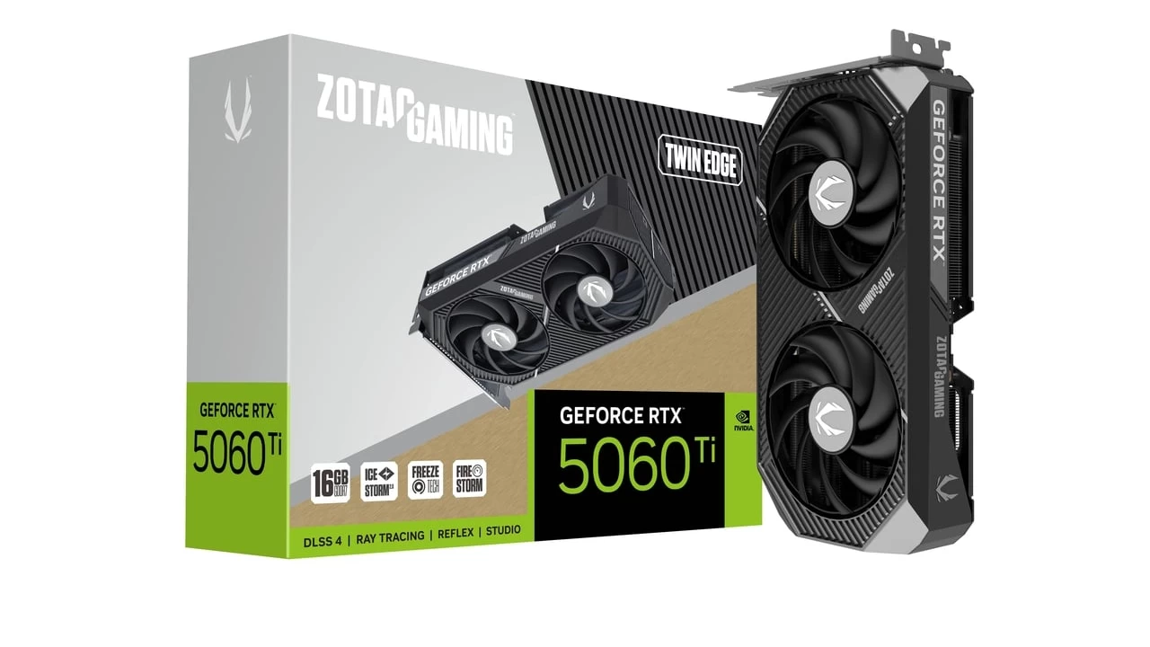 The ZOTAC RTX 5060 Ti 16GB GPU