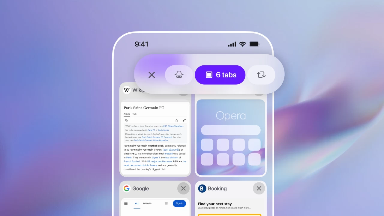 Improved Tab Management for Opera One on iOS
