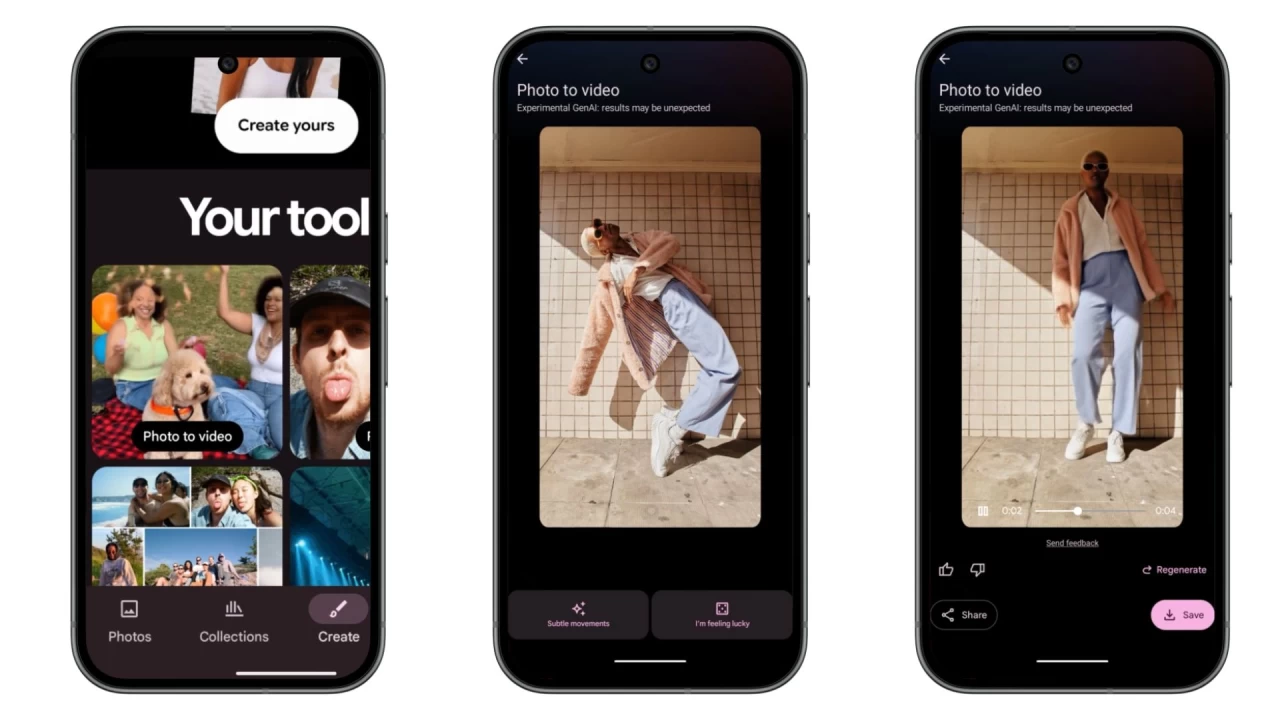 Google Photos Photo to Video