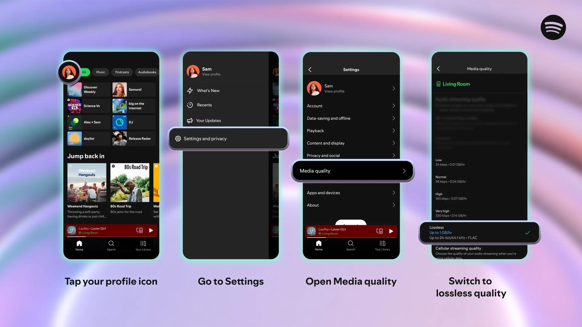 How to enable Lossless