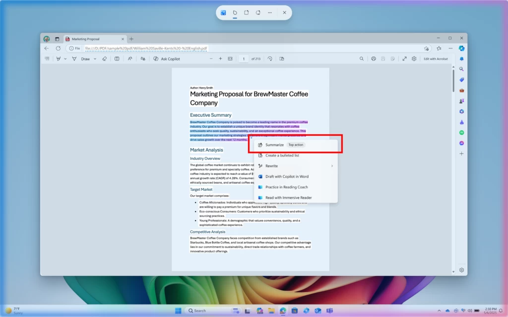 Click to Do in Windows 11