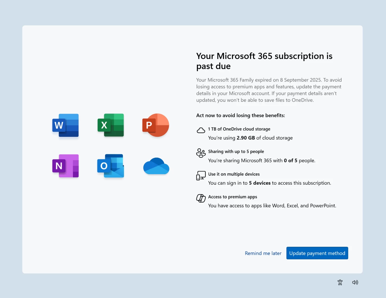 Microsoft 365 Ad in SCOOBE