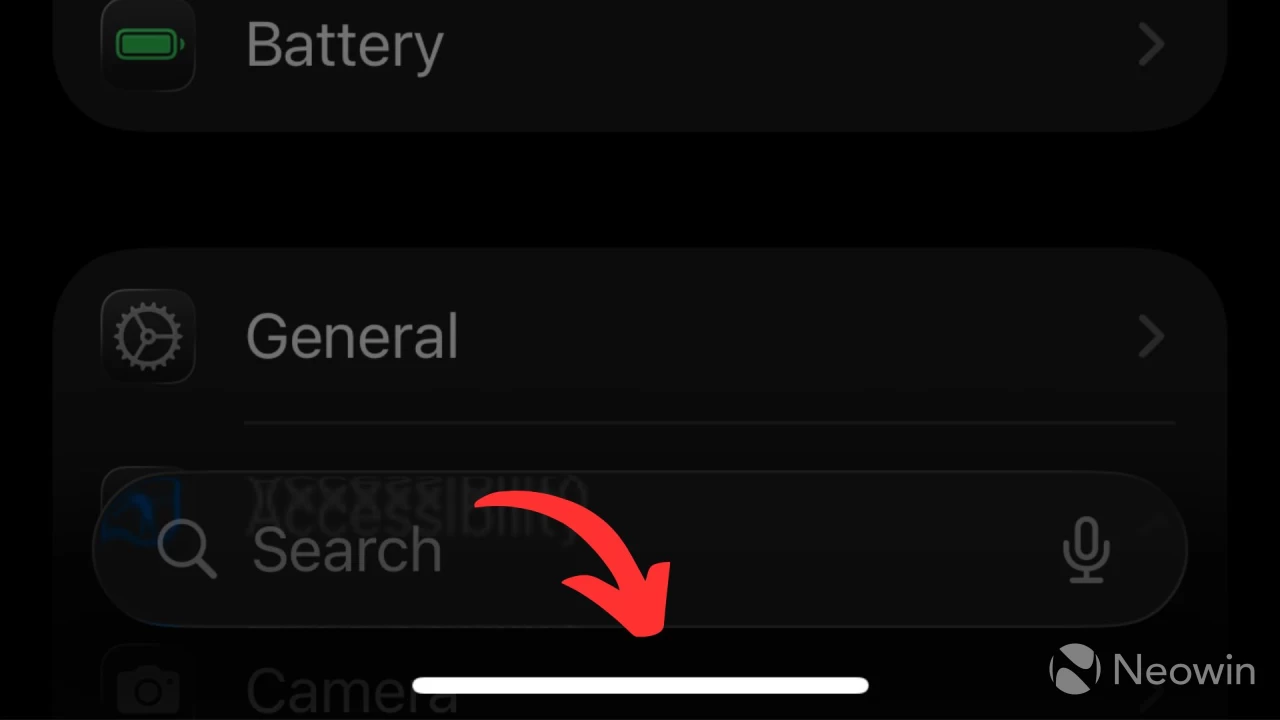 iOS 26 Home Bar Bottom Bar