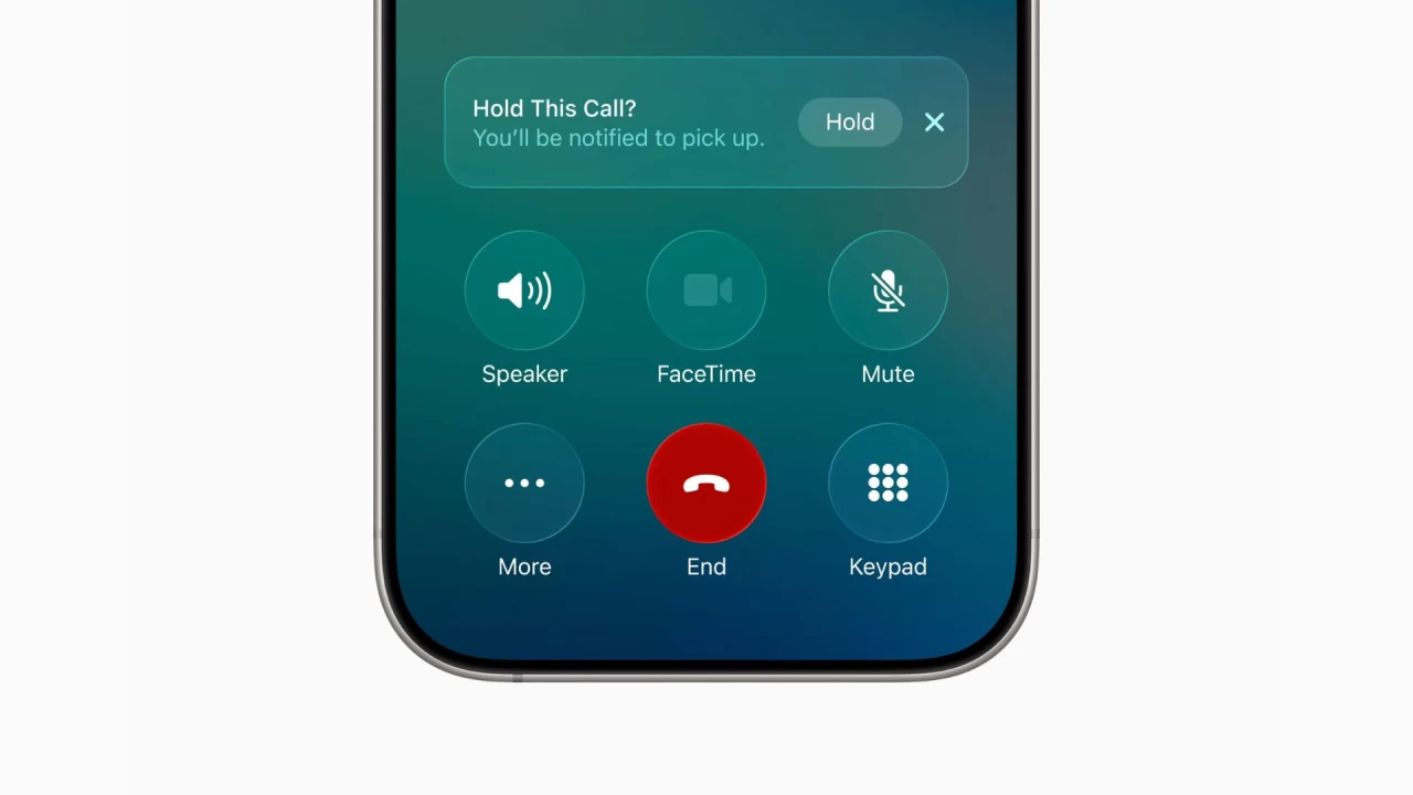 iOS 26 Phone app Hold Assist