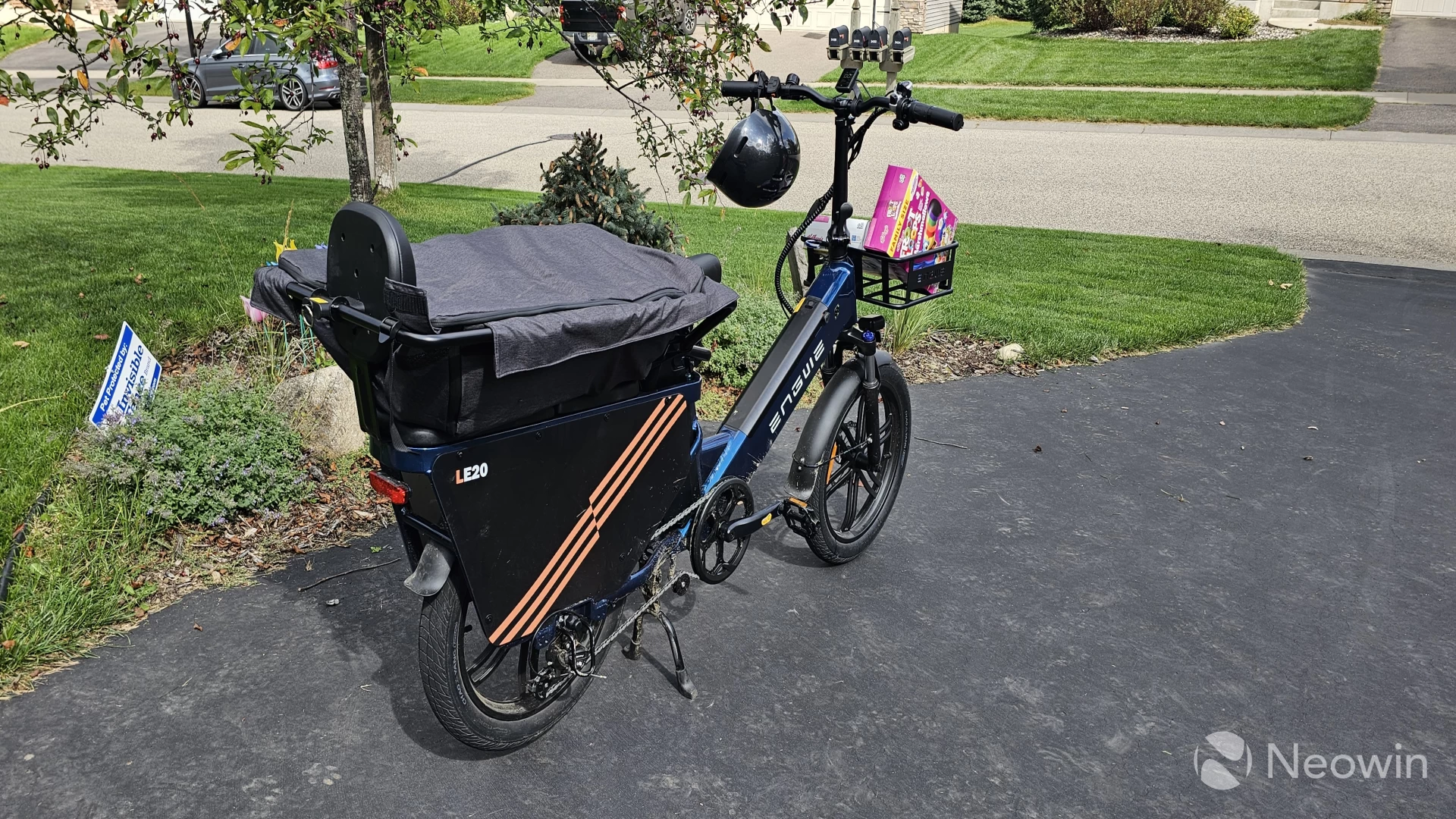 Photo showing the ENGWE LE20 Cargo loaded with groceries