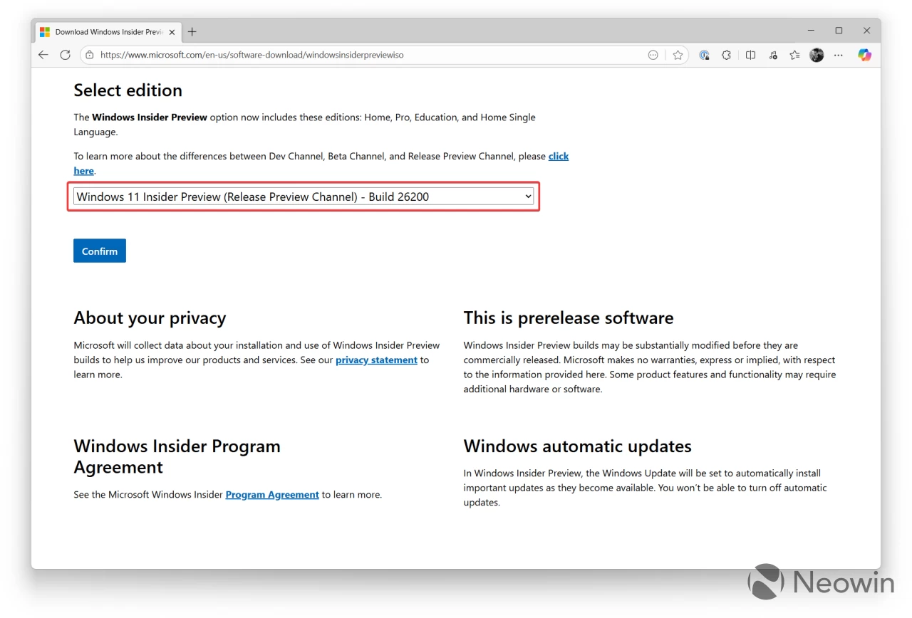 How to download Windows 11 25H2 ISO