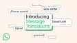 WhatsApp Message Translations