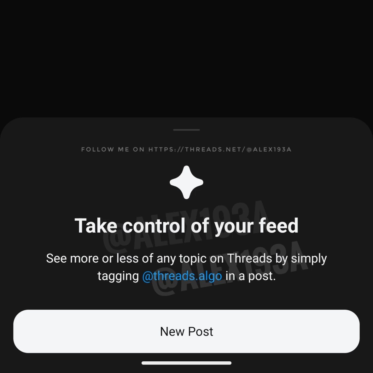 Threads control algorithm
