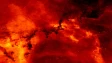 red clouds in the space sky
