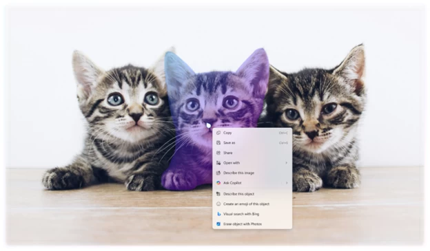 Image selection in Click to do in Windows 11