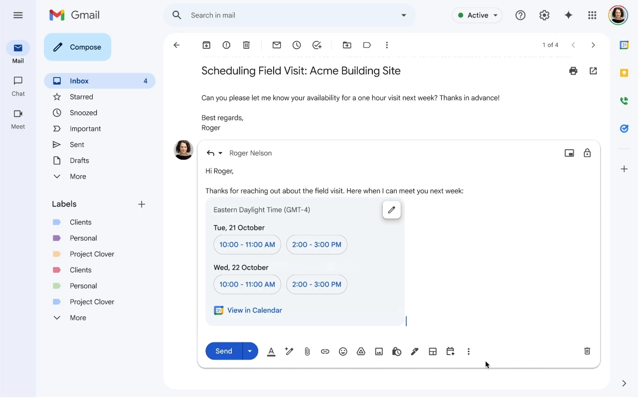 Gmail Help Me Schedule