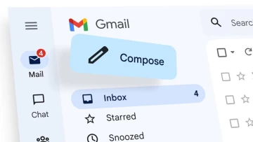 A graphical representation of Gmail