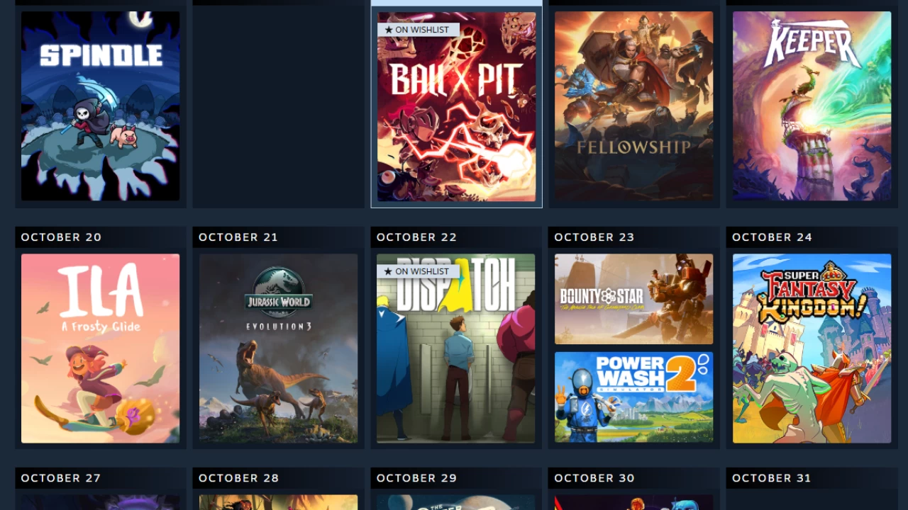 Steam Personal Calendar
