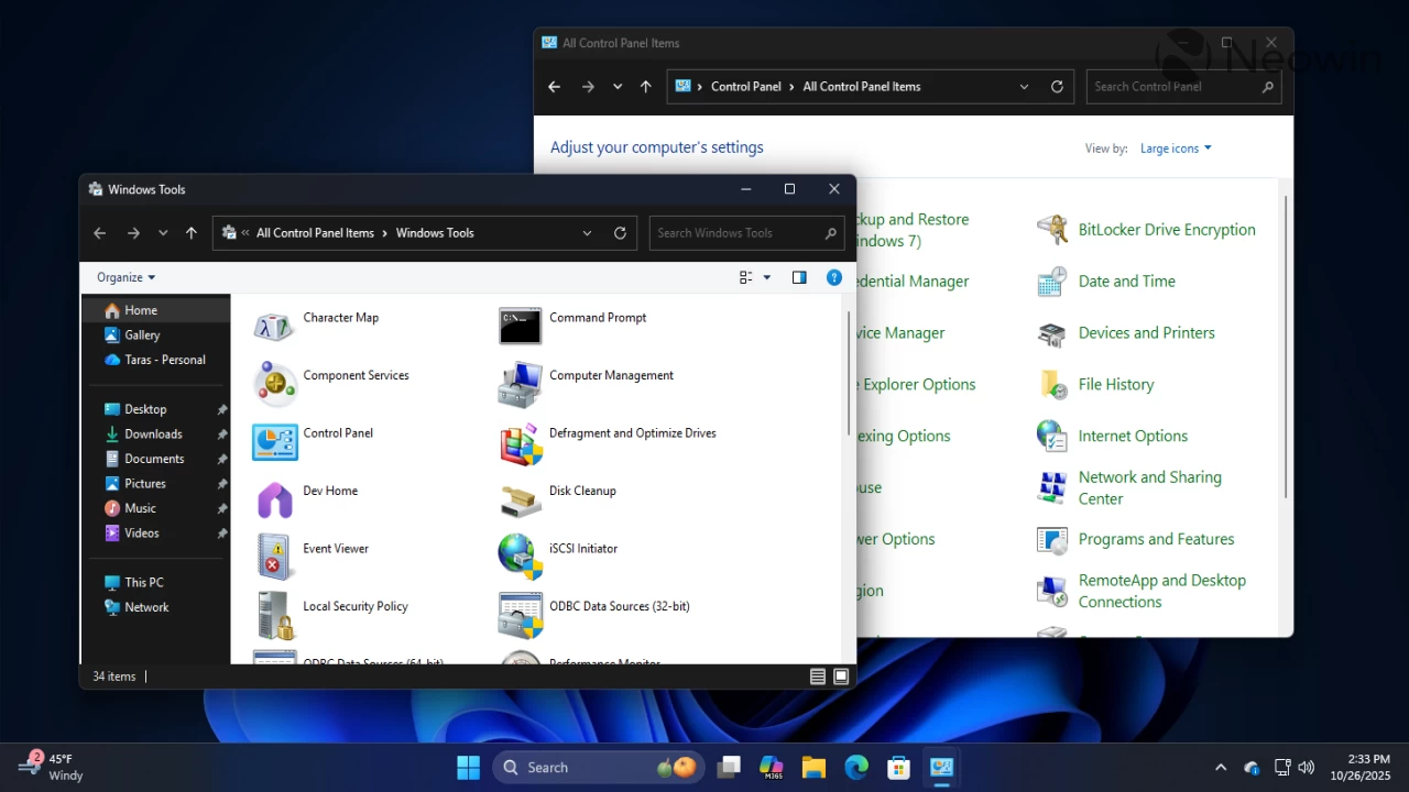 Dark mode in Windows 11