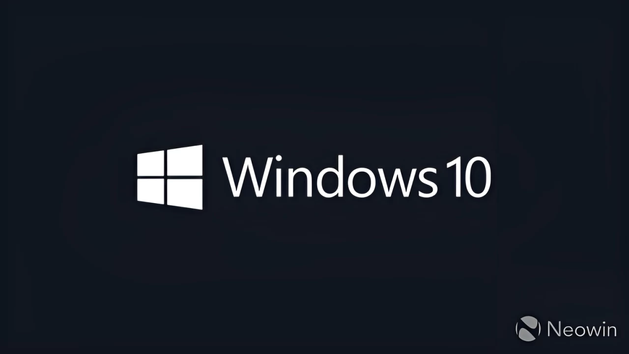 windows 10 in black