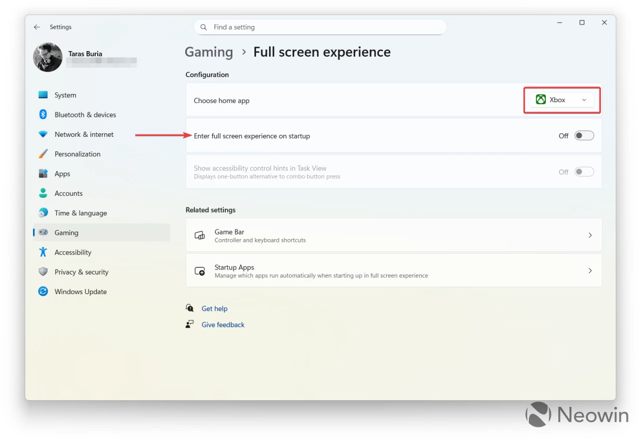 Xbox 전체 화면 환경을 활성화하는 방법