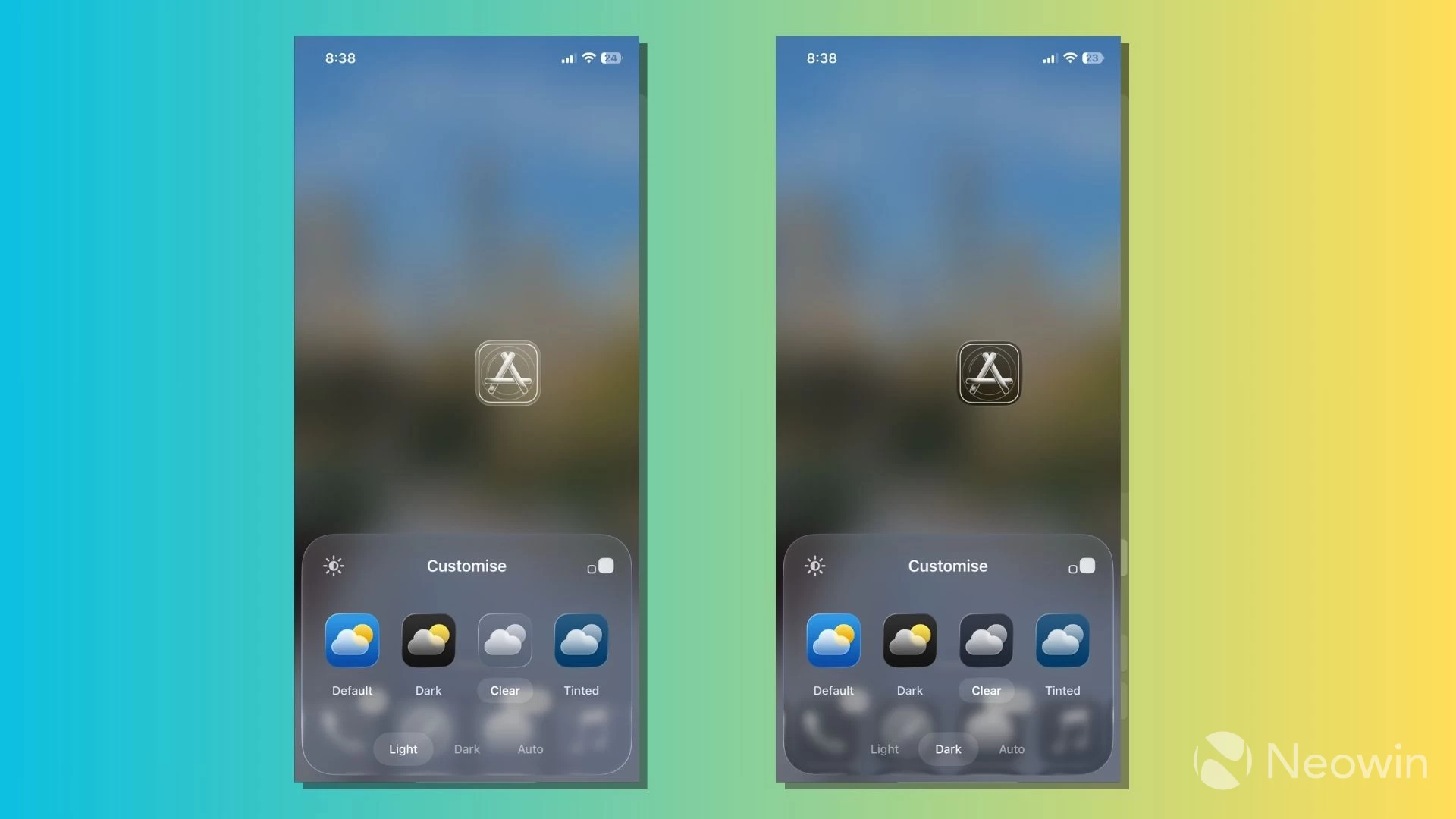 iOS 26 Clear icons on Home Screen