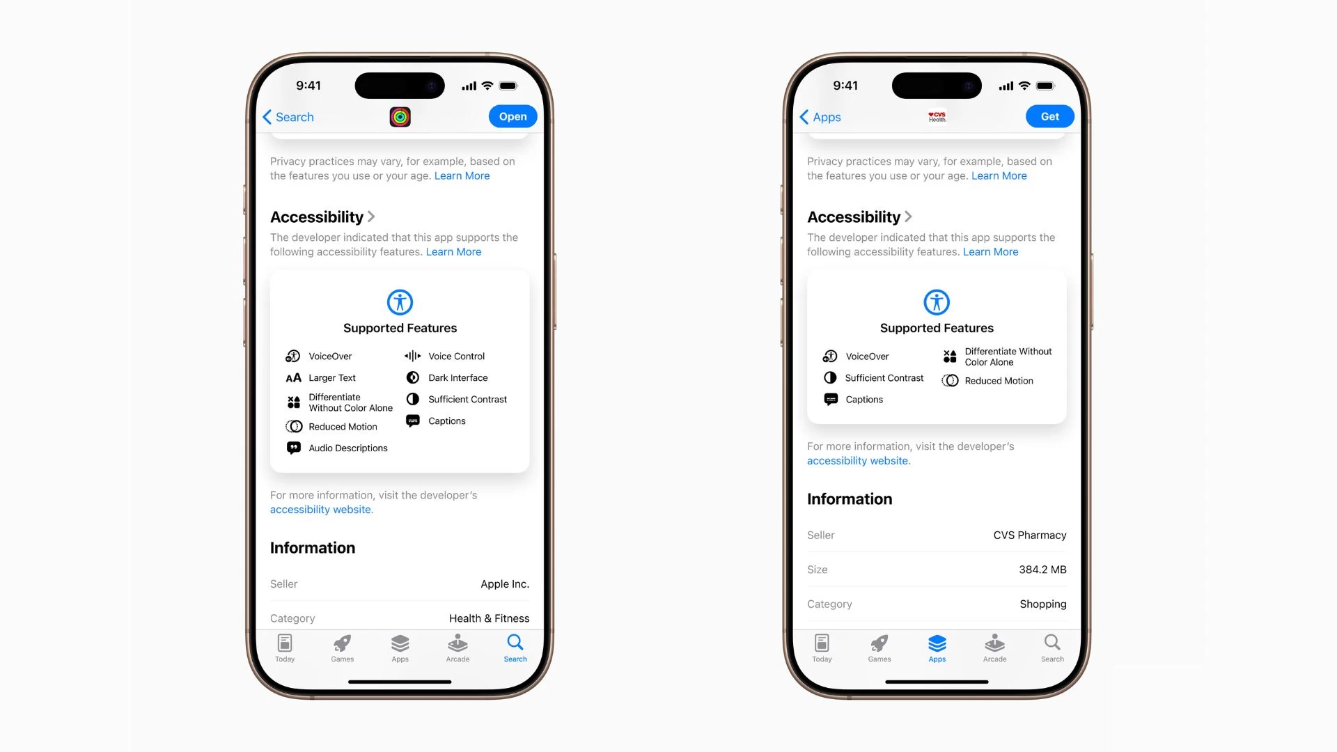 iOS 26 Accessibility Nutrition Labels
