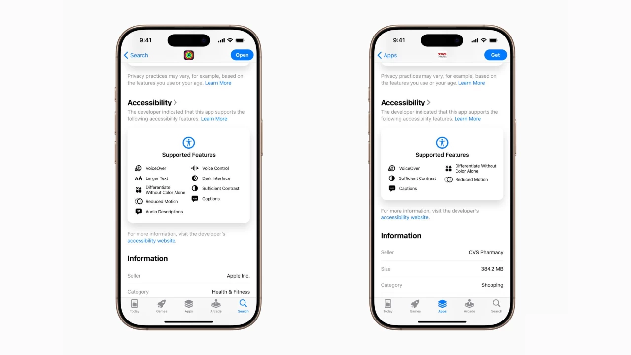 iOS 26 Accessibility Nutrition Labels