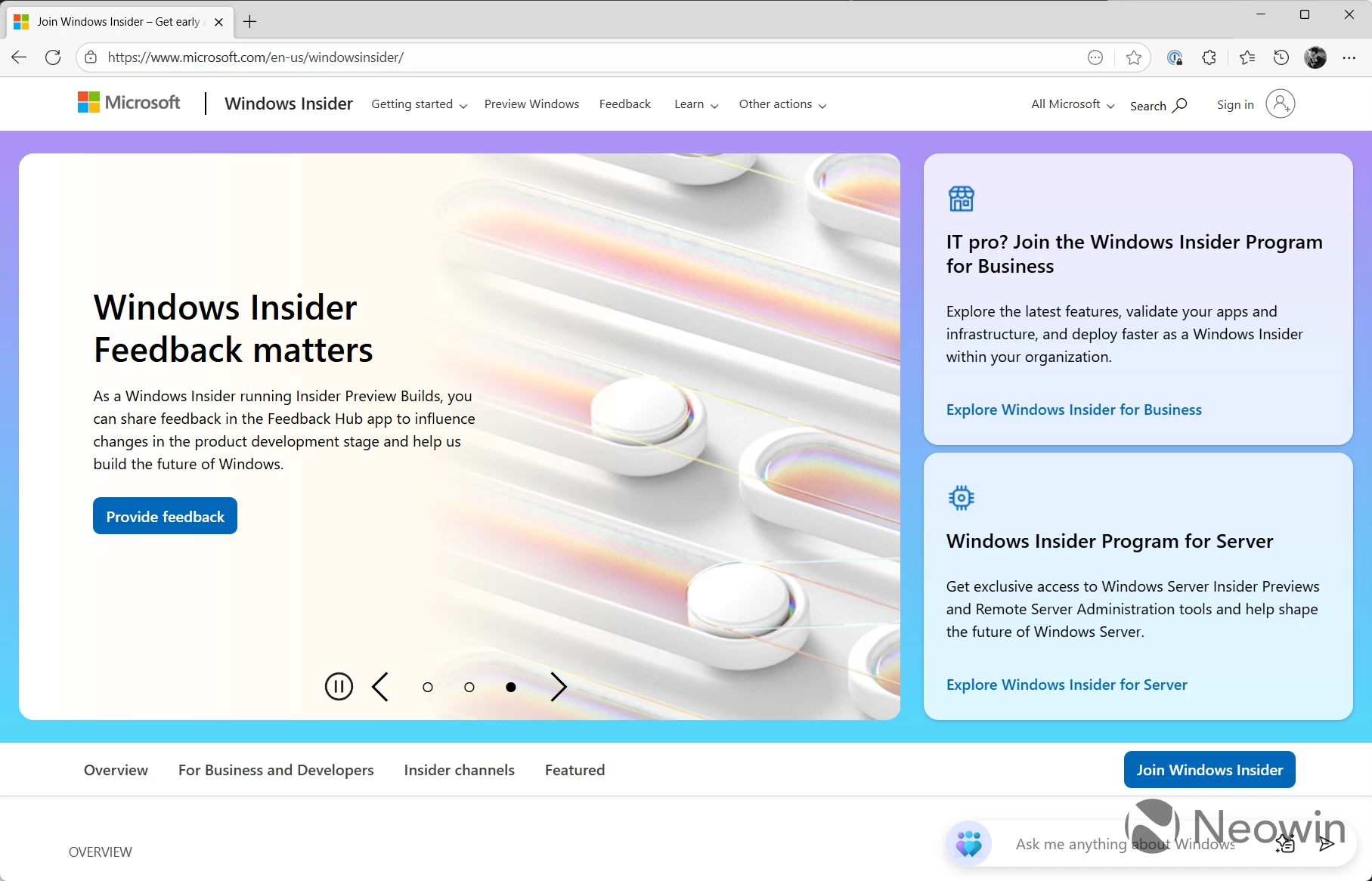 Windows Insider Program gets a redesigned website - Software News ...