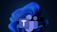 Teams logo on top of Windows 11 Bloom