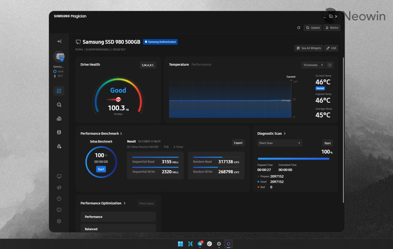 Samsung Magician gets big update to version 9.0 with reworked UI, widgets, and more
