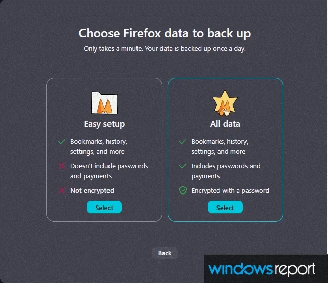firefox backup tool for windows 11 upgrade
