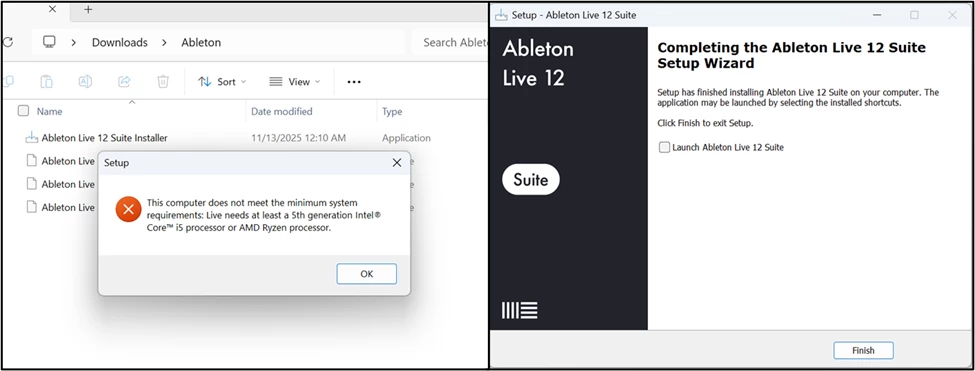 Installing Ableton Live 12 via Prism
