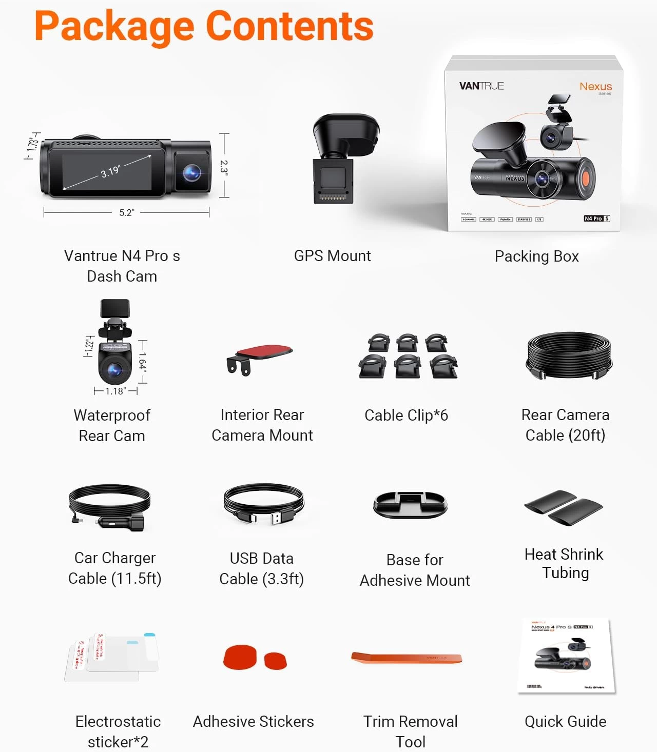 Vantrue N4 Pro S