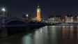 Westminster Bridge and Big Ben at night