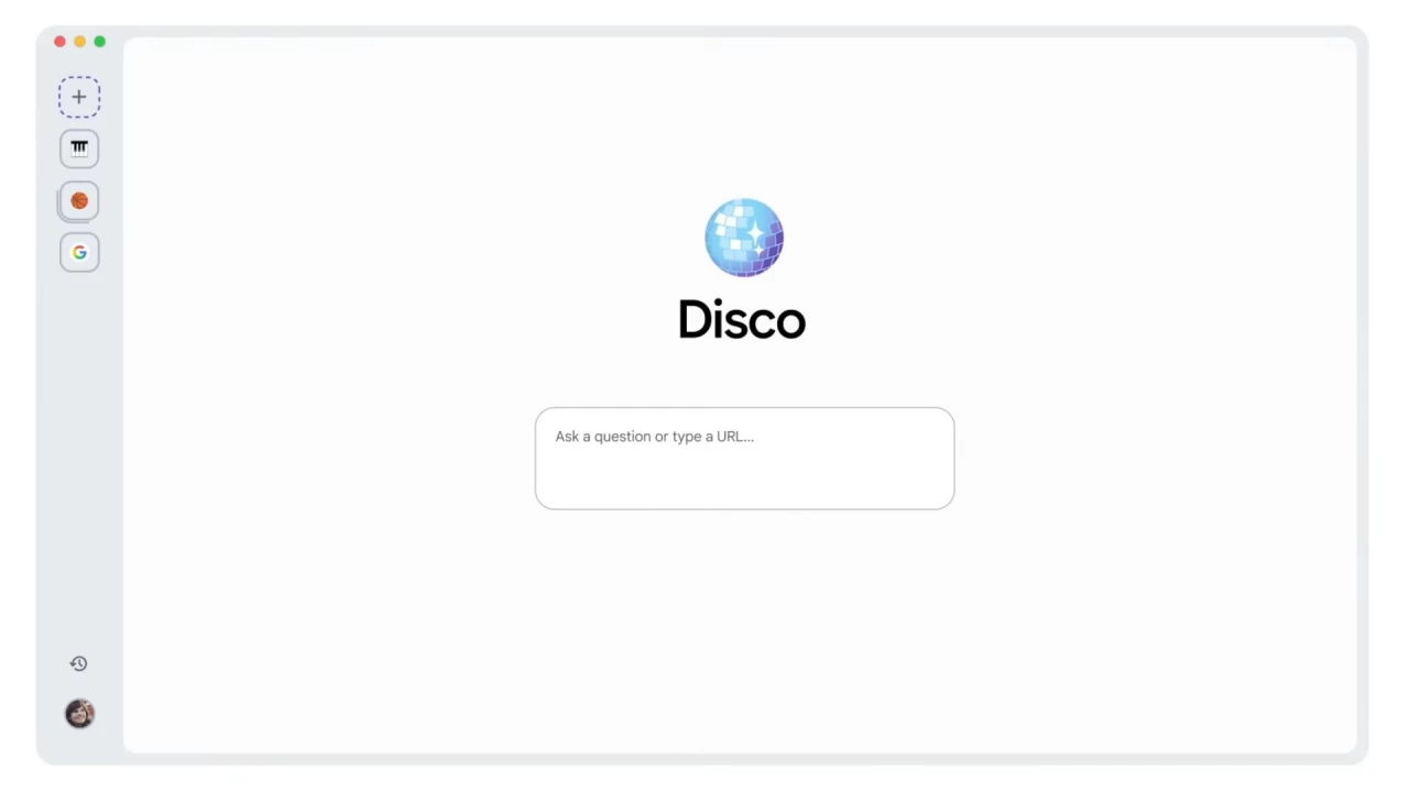 Google Disco Generative AI Experimental App