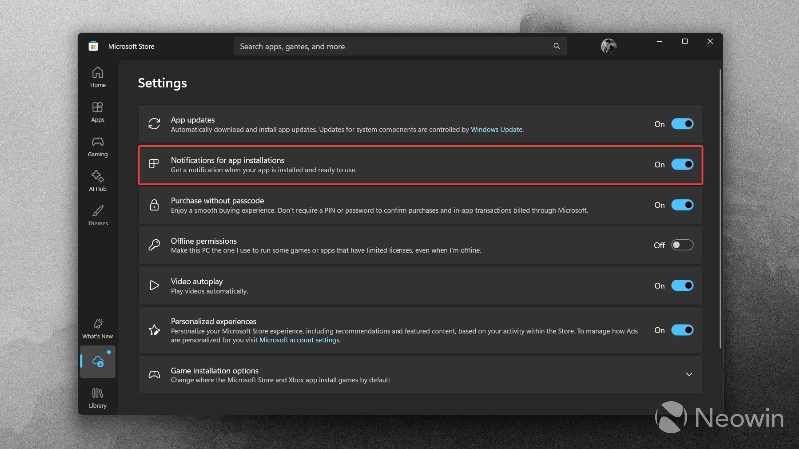 The Microsoft Store app in Windows 11