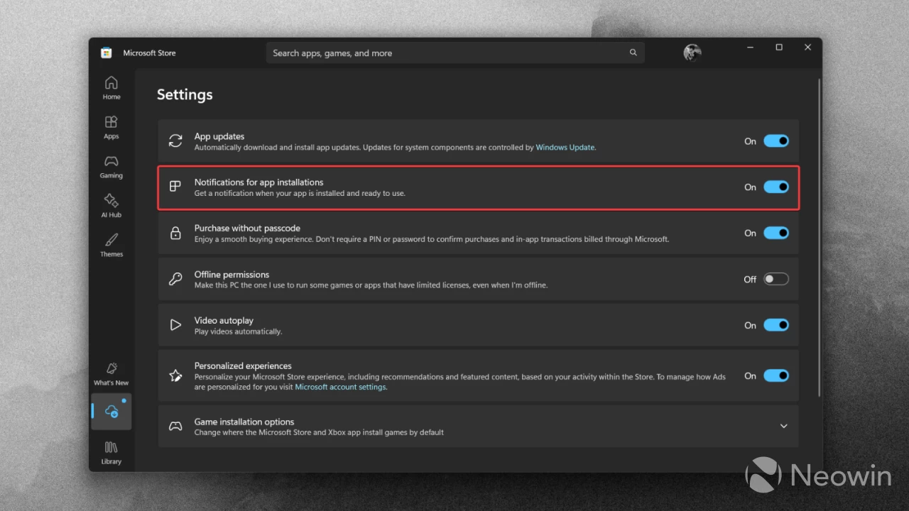 The Microsoft Store app in Windows 11