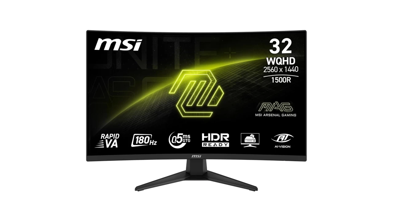MSI’s 32-inch 1440p 180Hz curved gaming monitor hits all-time low of $190