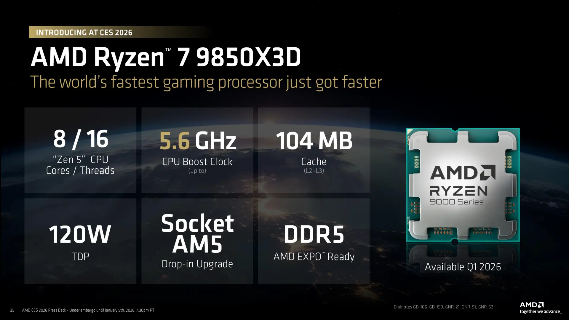 amd ces 2026 press deck