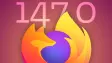 Firefox logo with version 147 behind it