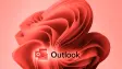 outlook on top of windows 11 bloom in red indicating bug or issue