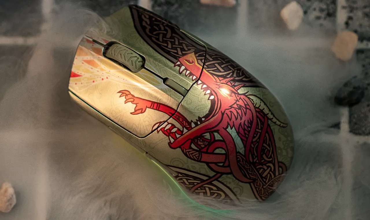 SteelSeries Wireless Gaming Mouse CS2 Dragon Lore edition