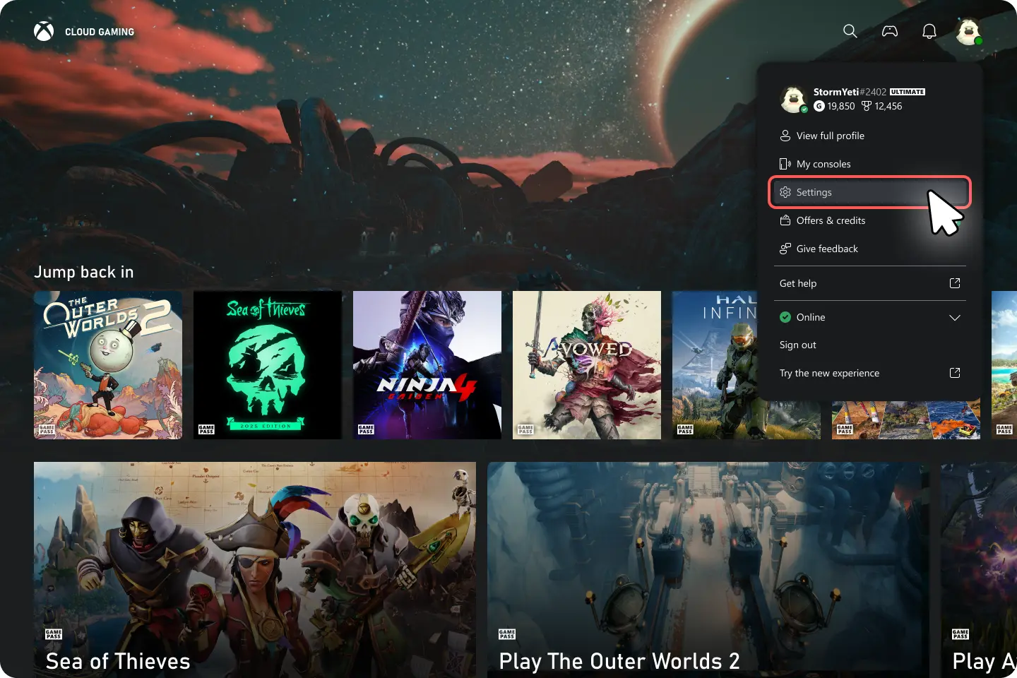 Xbox Cloud Gaming